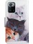 Desen Deri Telefon Kılıfı Cüzdan Stand Kapağı Xiaomi Redmi Için Bilek Kayışı ile Note 10 Pro 5g/xiaomi Poco X3 Gt 5g-3 Kediler (Yurt Dışından) 4
