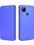 Xiaomi Redmi 9c/redmi 9c Nfc-Mavi Için Stand Standlı Otomatik Amsorbed Karbon Fiber Doku Deri Kılıf (Yurt Dışından) 3