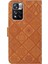 Çekmeye Dayanıklı Baskı Etnik Tarzı Çiçek Manyetik Toka Cüzdanı Pu Deri Kabuk Xiaomi Redmi Note 11 Pro 5g (Çin) (Mediatek)/not 11 Pro+ 5g-Brown (Yurt Dışından) 4