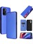 Otomatik Emilmiş Stand Karbon Fiber Doku Xiaomi Redmi K40 Pro/redmi K40/REDMI K40 Pro+/mi 11I/POCO F3-Blue Için (Yurt Dışından) 3
