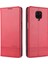 Xiaomi Redmi Için Note 9 Pro/not 9s Otomatik Emilen Deri Cüzdan Standı Kılıf Kırmızısı (Yurt Dışından) 1