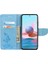 Xiaomi Redmi Için Not 11 5g (Çin) (Mediatek)/not 11T 5g/not 11S 5g Shock Baskası Büyük Kelebili Çiçek Koruyucu Telefon Kabuğu Flip Stand Cüzdan Deri Telefon Kılıf Mavisi (Yurt Dışından) 4