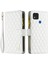 Xiaomi Redmi 9c 4g/9c Nfc 4g/poco C31 4g/redmi 10A 4g Cüzdan Stili Baskılı Rhombus Pot Mat Pu Deri Fermuar Cep Koruyucu Telefon Kılıf Beyaz (Yurt Dışından) 1