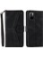 Birleştirme Dikiş Cilt Dokunuşu Hissi Tam Koruma Pu Deri Kapak Iç Tpu Telefon Kasası Kabuk Xiaomi Için Stant Cüzdanı Not 11 Pro 5g (Çin) (Mediatek)/not 11 Pro+ 5g-Black (Yurt Dışından) 2