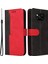 Iki Renkli Birleştirme Iş Tarzı Moda Pu Deri Flip Stand Cüzdan Kapağı Xiaomi Poco X3 Nfc/poco X3/poco X3 Pro-Kırmızı/siyah (Yurt Dışından) 2