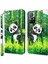Xiaomi Redmi Için Not 11 5g (Çin) (Mediatek)/not 11T 5g/not 11S 5g 3D Desen Baskı Manyetik Pu Deri Deri Deri Stand Kitap Kapağı Strap-Panda Tırmanma Bambu (Yurt Dışından) 2