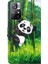 Xiaomi Redmi Için Not 11 5g (Çin) (Mediatek)/not 11T 5g/not 11S 5g 3D Desen Baskı Manyetik Pu Deri Deri Deri Stand Kitap Kapağı Strap-Panda Tırmanma Bambu (Yurt Dışından) 4