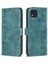 Xiaomi Poco C31/REDMI 9c/9c NFC/10A Telefon Cüzdan Kılıfı Izgara Deseni Baskı Kapak Yeşili (Yurt Dışından) 1