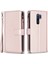 Xiaomi Redmi Için BF19 9 Anti-Dut Pu Deri Deri Cüzdan Fermuarlı Cep Telefon Kılıfı Stand Telefon Kapak Çizgisi Altın (Yurt Dışından) 1
