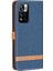 Jeans Kumaş Ekleme Manyetik Toka Pu Deri Kabuk Standı Cüzdan Telefon Kasası Xiaomi Redmi Için Kordon ile Telefon Kılıfı Not 11 Pro 5g (Çin) (Mediatek)/not 11 Pro+ 5g-Dark Mavi (Yurt Dışından) 3