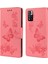 Folio Baskısal Kelebek Çiçek Flip Stand Cüzdan Deri Telefon Kılıfı Xiaomi Redmi Not 11 Pro+ 5g/note 11 Pro 5g (Çin) (Mediatek) -Pink (Yurt Dışından) 1