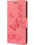 Folio Baskısal Kelebek Çiçek Flip Stand Cüzdan Deri Telefon Kılıfı Xiaomi Redmi Not 11 Pro+ 5g/note 11 Pro 5g (Çin) (Mediatek) -Pink (Yurt Dışından) 2