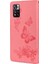 Folio Baskısal Kelebek Çiçek Flip Stand Cüzdan Deri Telefon Kılıfı Xiaomi Redmi Not 11 Pro+ 5g/note 11 Pro 5g (Çin) (Mediatek) -Pink (Yurt Dışından) 3
