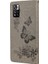 Folio Baskısal Kelebek Çiçek Flip Stand Cüzdan Deri Telefon Kılıfı Xiaomi Redmi Not 11 Pro+ 5g/note 11 Pro 5g (Çin) (Mediatek) -Grey (Yurt Dışından) 3
