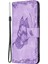 Xiaomi Için Redmi 10 4g (2021)/REDMI 10 Prime/redmi 10 2022 4g/redmi Not 11 4g (Mediatek) Baskılış Stand Cüzdan Deri Deri Flip Case Koruyucu Kapak Morası (Yurt Dışından) 4