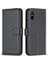 Xiaomi Redmi 9A Için Şok Geçirmez Deri Kasa, Cüzdan Stand Cep Telefonu Kapak Black (Yurt Dışından) 1