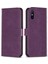 Xiaomi Redmi Için 9A Deri Telefon Kılıfı Izleme Izleme Anti-Damla Cüzdan Standı Kabuk-Mor (Yurt Dışından) 1