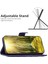 Xiaomi Redmi Için Note 9 Pro 4g/note 9 Pro Max/note 9s 4g Baskılı Rhombus Desen Pu Deri Tpu Telefon Kapağı Mat Stand Cüzdan Cüzdan Kılıf Mavisi (Yurt Dışından) 3