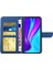 Xiaomi Için Redmi 9c/9c Nfc/poco C3 Cüzdan Telefon Kılıf Kelebek Çiçek Baskılı Pu Deri Koruyucu Folio Flip Kapak Omuz Kayışı Mavisi ile Kılavuz Anti-Çizelge Stand Kabuğu (Yurt Dışından) 4