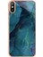 Xiaomi Redmi 9A Için Mermer Desen Telefon Kılıfı, Stil E Imd Elektrokaplanmış Çerçeve 2.0mm Tpu Damla Koruma Geri Kapak Yeşili (Yurt Dışından) 1