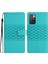 Xiaomi Redmi Için Telefon Kapağı 10 2022 4g/redmi Not 11 4g (Mediatek)/redmi 10 4g (2021)/REDMI 10 Prime Stand Stand Cüzdan Retro Baskalı Desen Strap-Mavi ile Deri Dostu Kasa (Yurt Dışından) 2