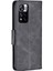 Şok-Absorpsiyon Dokulu Pu Deri Telefon Cüzdan Kılıf Kapağı Stand ve Bilek Kayışı ile Xiaomi Redmi Not 11 Pro+ 5g/redmi Not 11 Pro 5g (Çin) (Mediatek) -Black (Yurt Dışından) 3