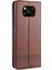 Xiaomi Poco X3/poco X3 Nfc-Brown Için Otomatik Emilmiş Deri Cüzdan Stand Koruyucu Kapak Kılıfı (Yurt Dışından) 3
