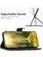 Xiaomi Redmi Için Note 9 Pro 4g/note 9 Pro Max/note 9s 4g Baskılı Rhombus Desen Pu Deri Tpu Telefon Kapağı Mat Stand Stand Cüzdan Case Black (Yurt Dışından) 3