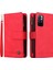 Cilt Touch Pu Deri Kart Yuvaları Fermuar Cüzdan Kılıf Flip Stand Çizgileri Xiaomi Redmi Için Kayış ile Baskılı Kapak Not 11 5g /redmi Not 11T 5g/not 11S 5g-Kırmızı (Yurt Dışından) 1