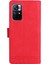 Cilt Touch Pu Deri Kart Yuvaları Fermuar Cüzdan Kılıf Flip Stand Çizgileri Xiaomi Redmi Için Kayış ile Baskılı Kapak Not 11 5g /redmi Not 11T 5g/not 11S 5g-Kırmızı (Yurt Dışından) 3