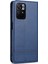 Otomatik Emilen Cüzdan Tasarımı Pu Deri Deri Şok Geçirmez Xiaomi Redmi Için Stand Kapak Kılıfı Not 11 5g (Çin) (Mediatek)/poco M4 Pro 5g-Blue (Yurt Dışından) 4