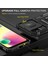 Xiaomi Redmi Için Zırh Serisi 9c/9c NFC/10A Şok Geçirmez Cep Telefon Kabuğu, Slayt Kamera Koruyucu Kickstand Telefon Kılıfı Pc+Tpu Koruyucu Kapak Black (Yurt Dışından) 3