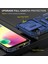Xiaomi Redmi Için Zırh Serisi 9c/9c NFC/10A Şok Geçirmez Cep Telefon Kabuğu, Slayt Kamera Koruyucu Kickstand Telefon Kılıfı Pc+Tpu Koruyucu Kapak-Dark Mavi (Yurt Dışından) 3
