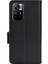 Litchi Doku Pu Deri Stand Cüzdan Kılıfı Çift Manyetik Kıta Şok Geçirmez Folio Xiaomi Redmi Için Not 11 5g (Çin) (Mediatek)/redmi Not 11T 5g/redmi Not 11S 5g-Black (Yurt Dışından) 3
