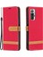 Xiaomi Redmi Için Çeşitli Kot Ceza Deri Cüzdan Kılıfı Not 10 Pro/redmi Note 10 Pro Max-Red (Yurt Dışından) 1