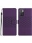 Xiaomi Redmi Için Telefon Kapağı 10 2022 4g/redmi Not 11 4g (Mediatek)/redmi 10 4g (2021)/REDMI 10 Prime Stand Stand Cüzdan Retro Baskalı Desen Strap-Purple ile Cilt Dostu Kasa (Yurt Dışından) 2