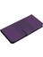 Xiaomi Redmi Için Telefon Kapağı 10 2022 4g/redmi Not 11 4g (Mediatek)/redmi 10 4g (2021)/REDMI 10 Prime Stand Stand Cüzdan Retro Baskalı Desen Strap-Purple ile Cilt Dostu Kasa (Yurt Dışından) 4