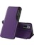 Pencere Flip Deri Telefon Stand Kılıfı Xiaomi Için Kılıf Kapağı Note 10 Pro Max/redmı Note 10 Pro/redmi Note 10 Pro (Hindistan) -Purple (Yurt Dışından) 1