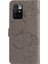 Xiaomi Için Redmi 10 4g (2021)/REDMI 10 Prime/redmi 10 2022 4g/redmi Not 11 4g (Mediatek) Kelebek Desen Deri Cüzdan Flip Folio Stant Çantası Kayış-Grey ile (Yurt Dışından) 4