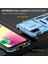 Xiaomi Için Zırh Serisi Redmi 9c/9c NFC/10A Şok Geçirmez Cep Telefon Kabuğu, Slayt Kamera Koruyucusu Kickstand Telefon Kılıfı Pc+Tpu Koruyucu Kapak Mavisi (Yurt Dışından) 3