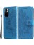 Baskı Çiçek Deseni Cüzdan Deri Koruyucu Telefon Kılıfı Xiaomi Redmi Için Katlanabilir Standlı Kabuk Not 11 Pro 5g (Çin) (Mediatek)/not 11 Pro+ 5g-Blue (Yurt Dışından) 1