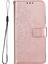 Basılı Mandala Çiçek Cüzdan Deri Telefon Kılıfı Kıvrık Anti-Çizgi Stand Standı Kabuğu Xiaomi Redmi Için Kayış ile Not 11 Pro 5g (Çin) (Mediatek)/not 11 Pro+ 5g-Rose Gold (Yurt Dışından) 1