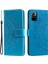 Basılı Mandala Çiçek Cüzdan Deri Deri Telefon Kılıfı Kıvrık Anti-Çizgi Stand Kabuğu Xiaomi Redmi Için Kayış ile Not 11 Pro 5g (Çin) (Mediatek)/not 11 Pro+ 5g-Blue (Yurt Dışından) 2
