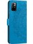 Basılı Mandala Çiçek Cüzdan Deri Deri Telefon Kılıfı Kıvrık Anti-Çizgi Stand Kabuğu Xiaomi Redmi Için Kayış ile Not 11 Pro 5g (Çin) (Mediatek)/not 11 Pro+ 5g-Blue (Yurt Dışından) 4