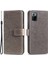 Basılı Mandala Çiçek Kullanışlı Kayış Şık Anti-Damla Cüzdan Standı Deri Telefon Kasa Kapak Kabuğu Xiaomi Poco X3 Gt/redmi Note 10 Pro 5g (Çin) -Grey (Yurt Dışından) 2