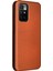 Otomatik Emilen Karbon Fiber Doku Kartı Yuvası Xiaomi Için Halka Kayışı ile Anti-Damla Deri Kasa 10 4g (2021)/10 Prime/10 2022 4g/not 11 4g (Mediatek) -Orange (Yurt Dışından) 3