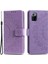Basılı Mandala Çiçek Kullanışlı Kayış Şık Anti-Damla Cüzdan Standı Deri Telefon Kasa Kapak Kabuğu Xiaomi Poco X3 Gt/redmi Note 10 Pro 5g (Çin) -Purple (Yurt Dışından) 2