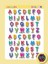 Ingilizce Harfleri Öğreniyorum Sticker Set 1 Sayfa A4 1