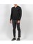 Siyah Erkek V Yaka Triko Slim Fit Pamuklu Kazak Ncs Jeans 3002 5