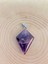 Ametist Taşı Ok Ucu Şekilli Kolye Ucu (42625) 3